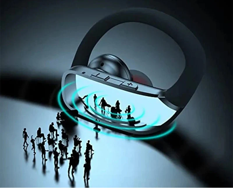 Trendbay Wireless Bluetooth EarHook Headset with LED Display