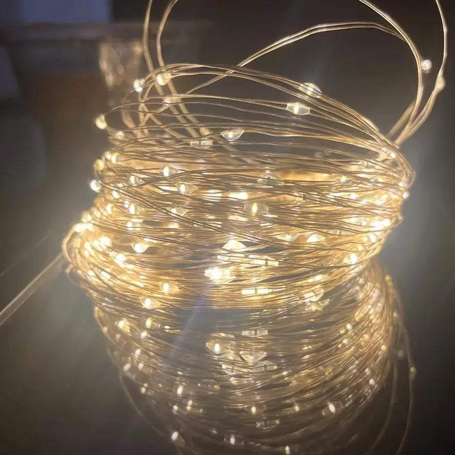 Trendbay 10M USB LED Copper Wire Fairy String Lights – Warm White