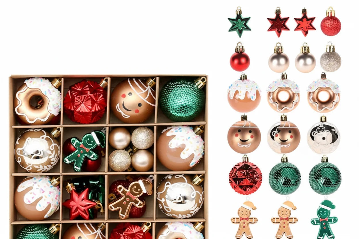 Trendbay 42PCS Christmas Ball Ornament Set