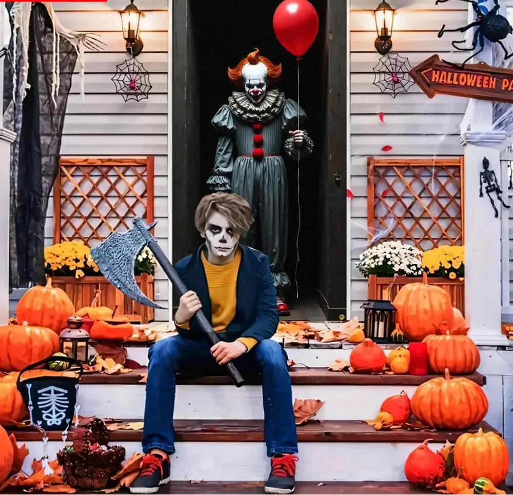 Trendbay Joker Pennywise Door Curtain Banner – 2D