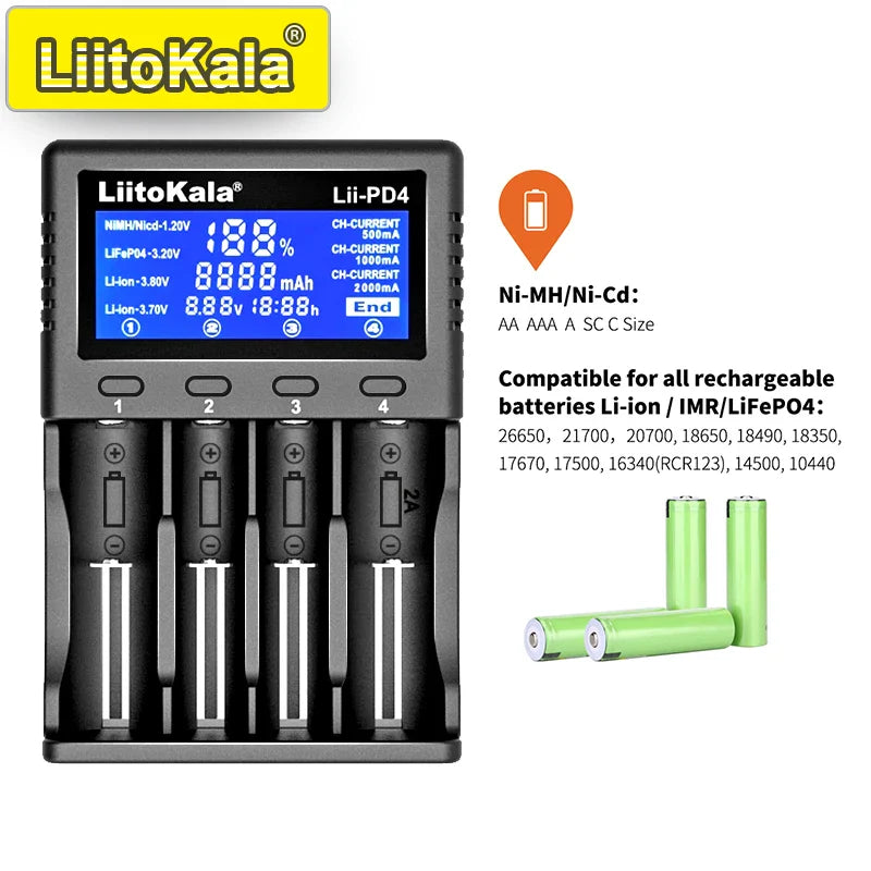 Trendbay Smart LCD Battery Charger