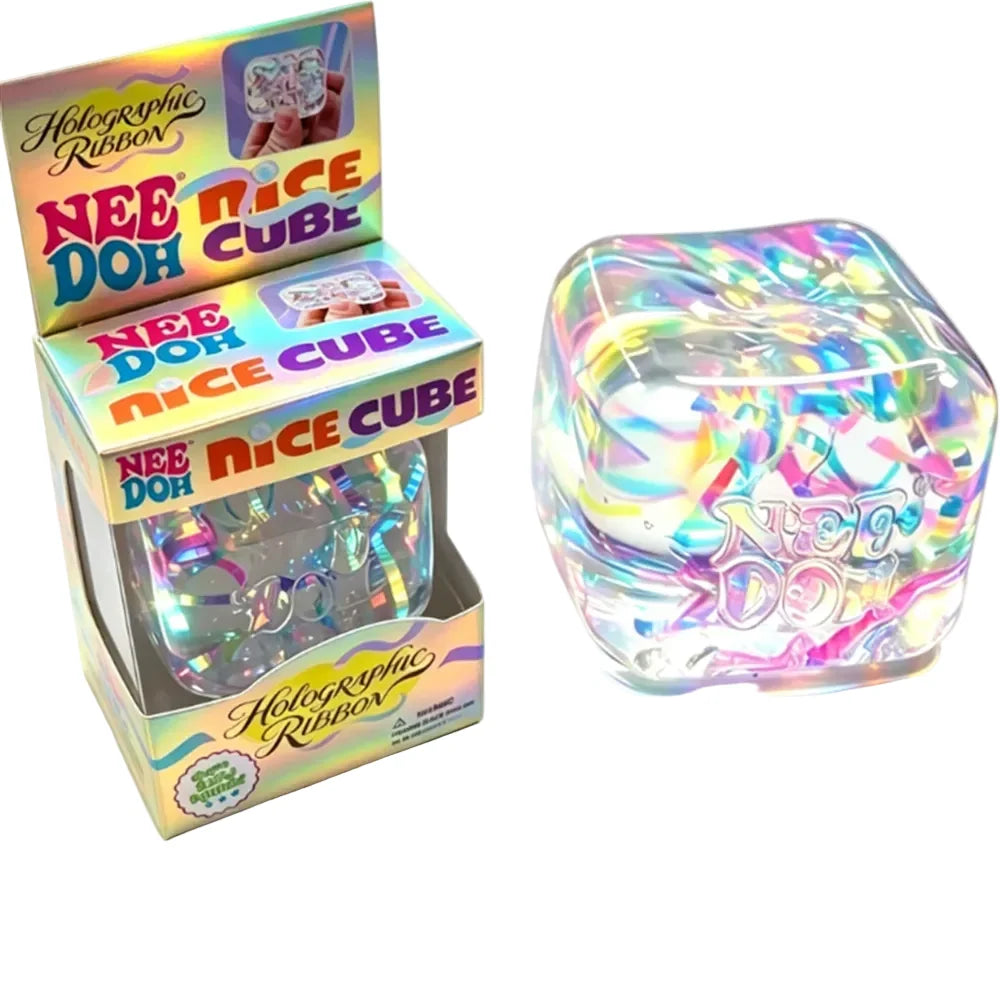 Trendbay Holographic Ribbon Squeeze Sensory Fidget Toy