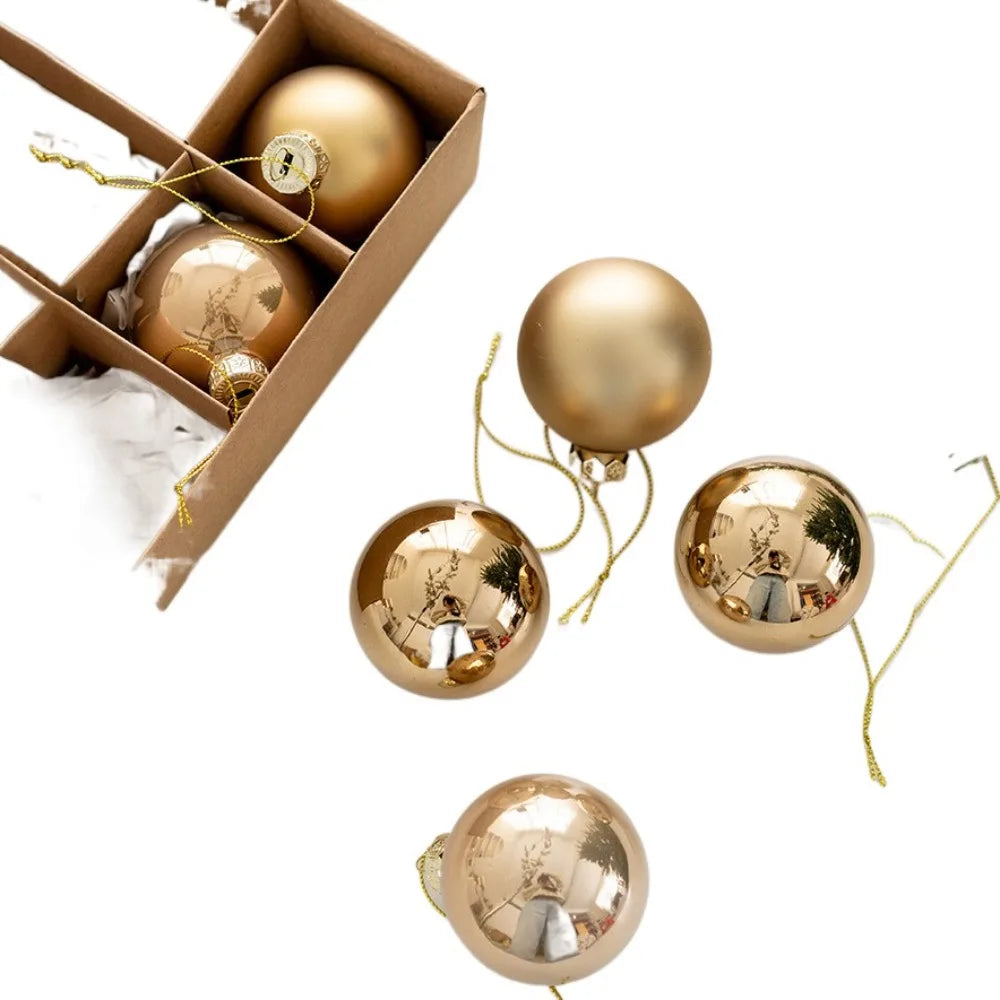 Trendbay 6PCS Glass Christmas Ball Ornament Set