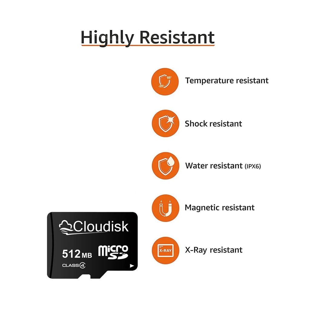 Trendbay 512MB MicroSD Memory Card Class 4 for MP3 Players & Small File Storage