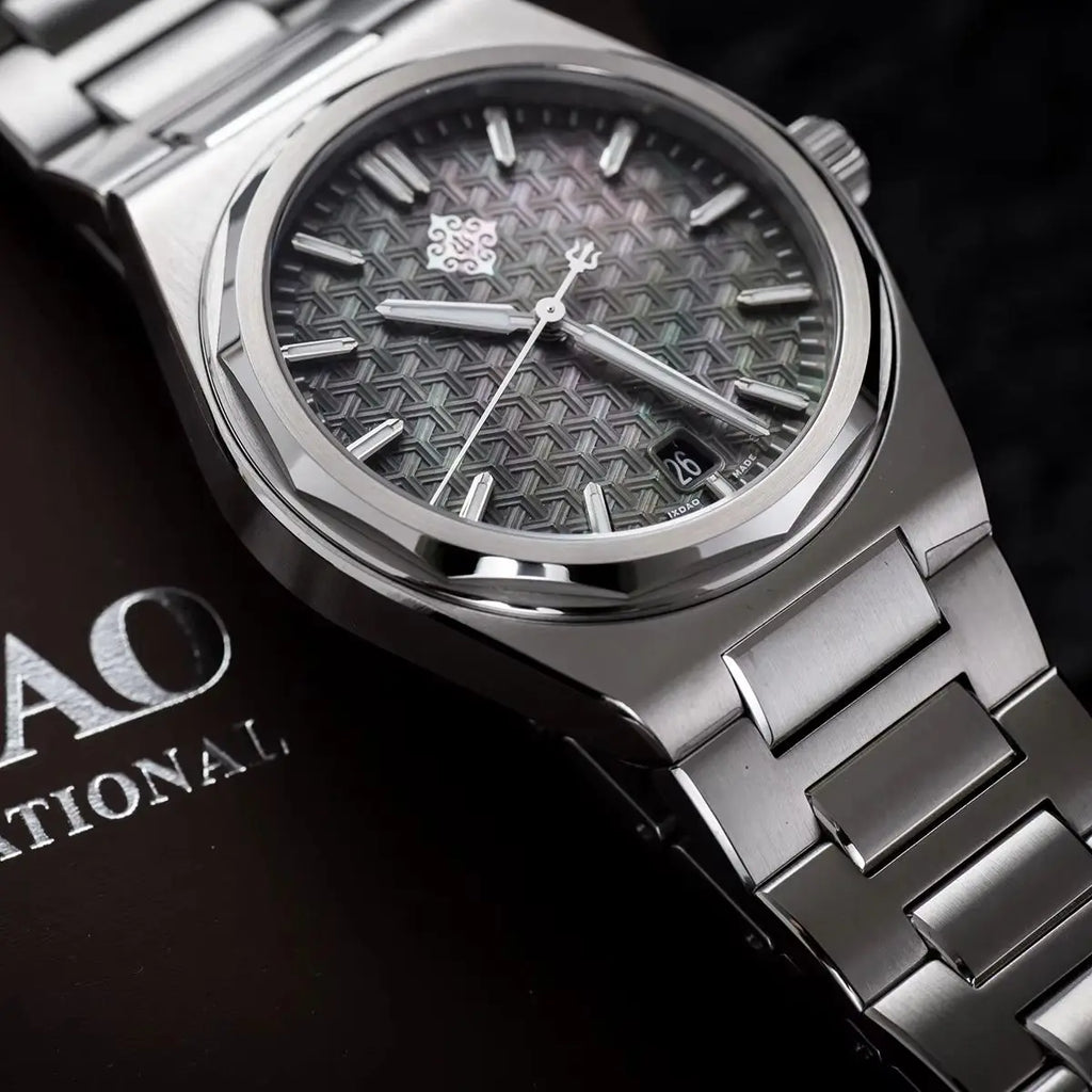 Trendbay 37mm Automatic Mechanical Men's Watch with Sapphire Crystal & 10ATM Water Resistance