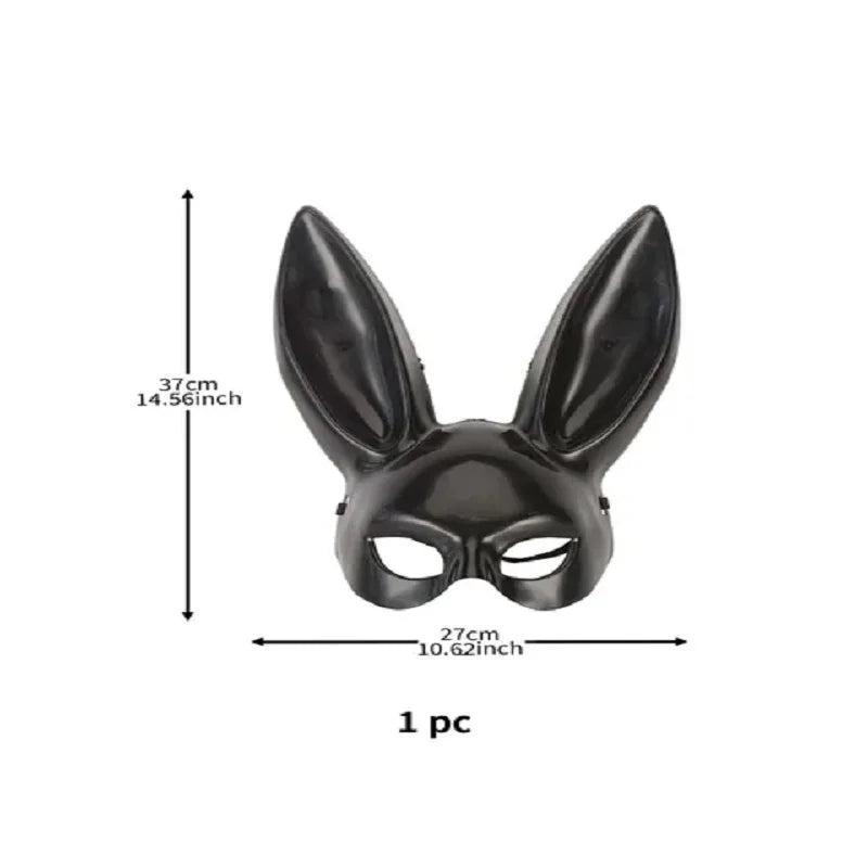 Trendbay White Rabbit Long-Ear Half Face Mask – Bunny Ear