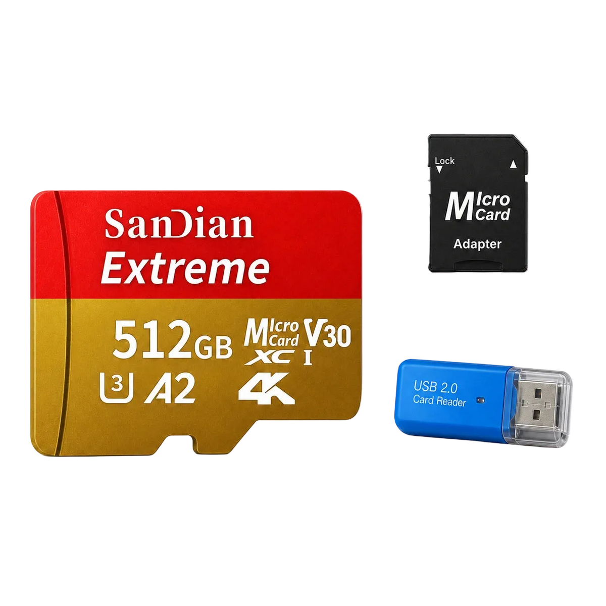 Trendbay 512GB MicroSD Memory Card High-Speed TF Flash Card