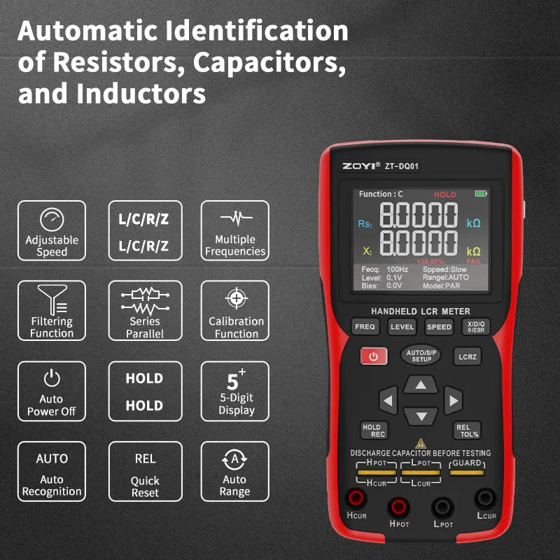 Trendbay High Precision Digital Bridge LCR Tester 99999 Counts