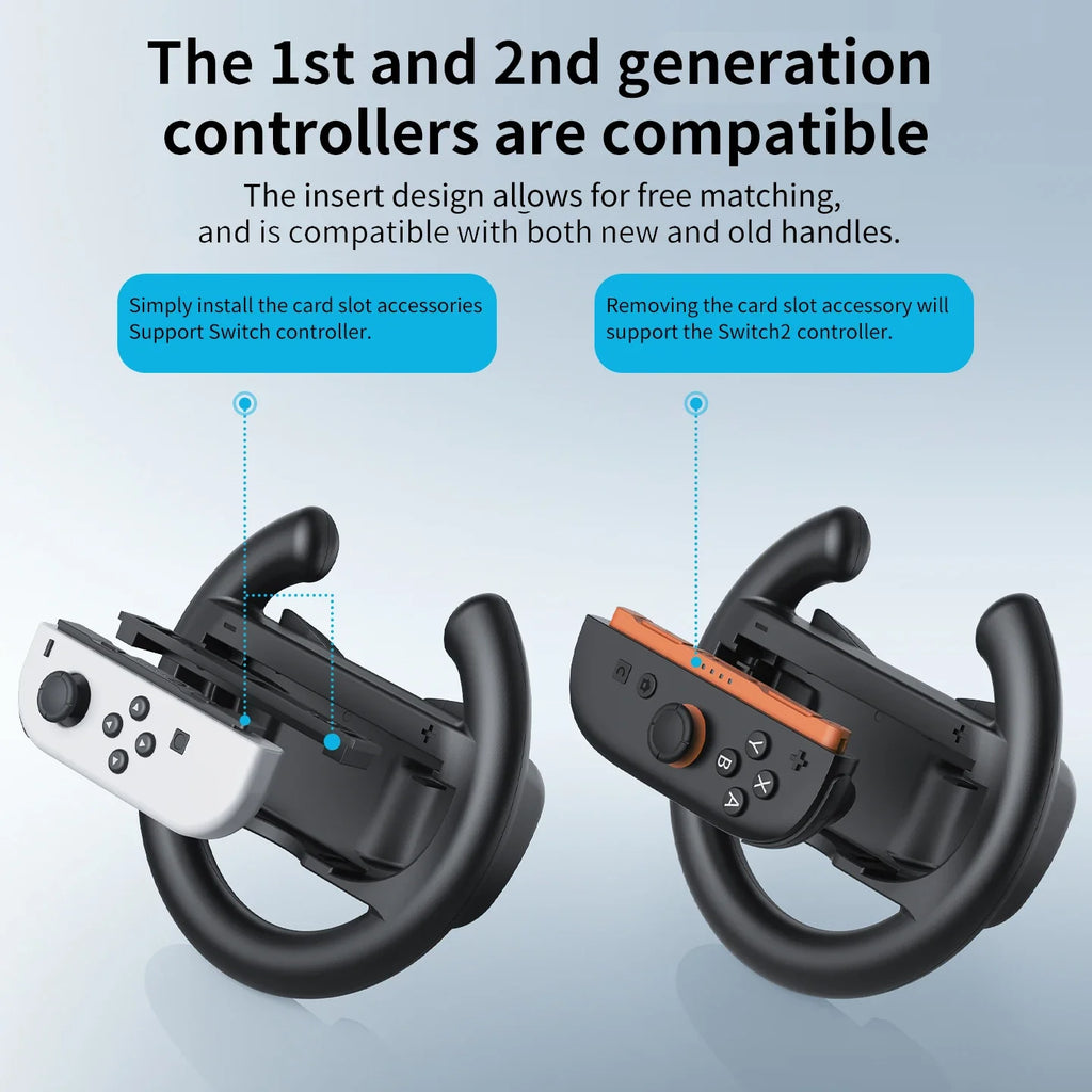 Trendbay Universal Racing Wheel Stand for Switch – Joy-Con Steering Wheel Controller with Suction Base