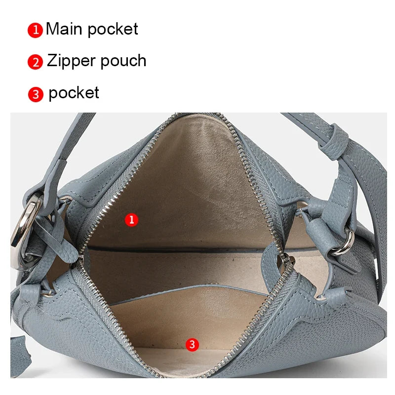 Trendbay Women's Genuine Leather Saddle Shoulder Bag