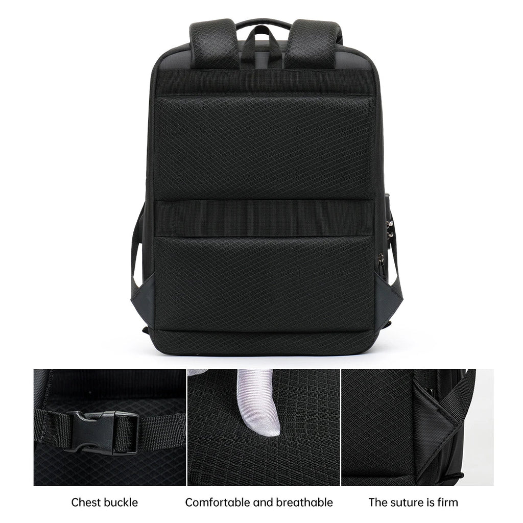 Trendbay Expandable Hard Shell Business Laptop Backpack