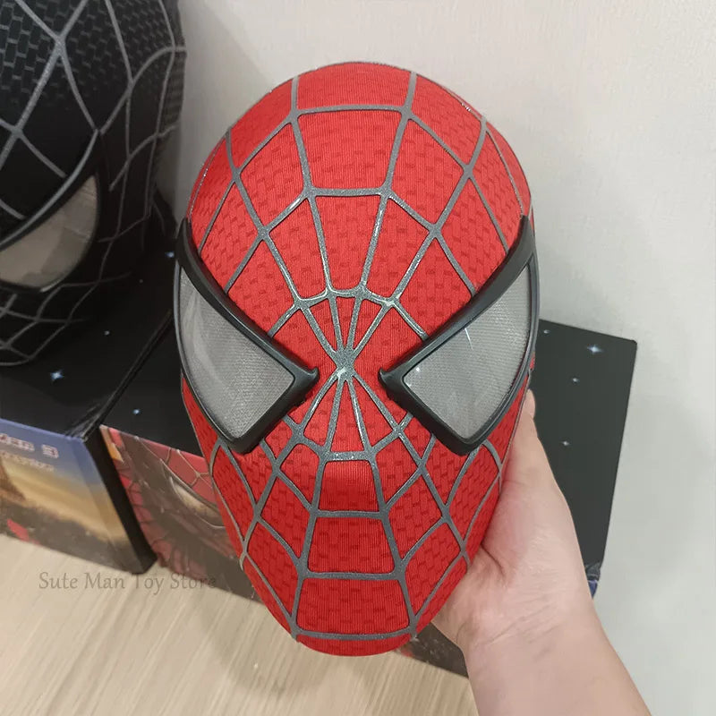 Trendbay Tobey-Style Spider-Man 3D Cosplay Mask Faceshell & Detachable Lenses Red