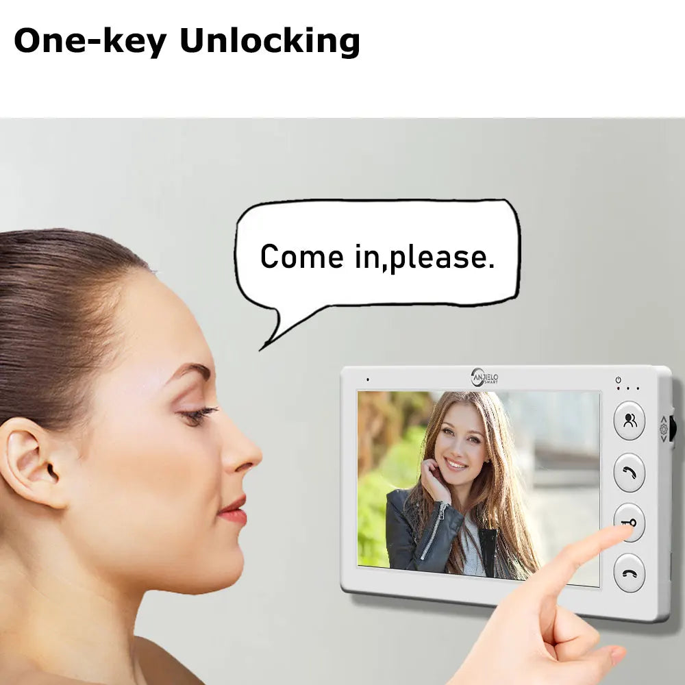 Trendbay 3-Unit Video Intercom Doorbell System with RFID Unlock