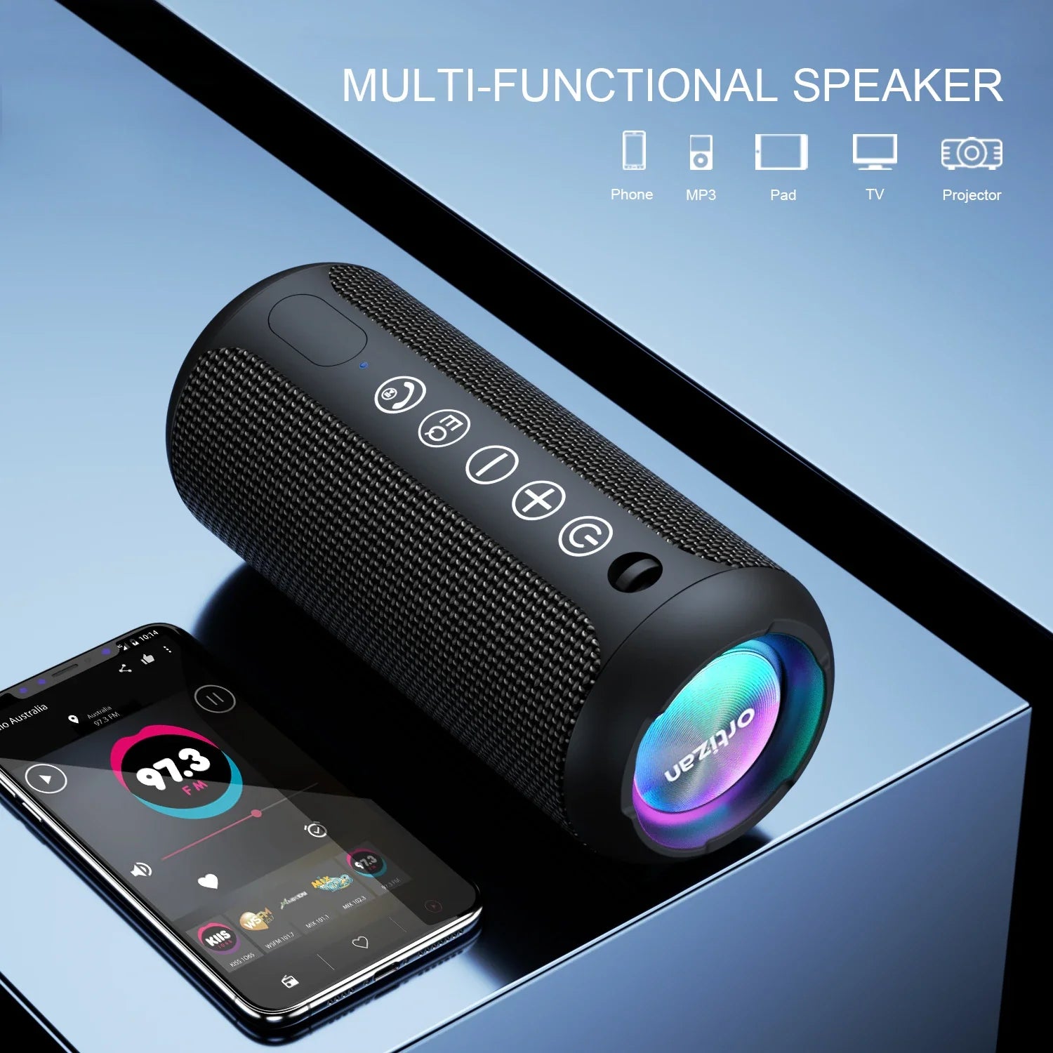 Trendbay Portable Bluetooth Speaker with Enhanced Bass