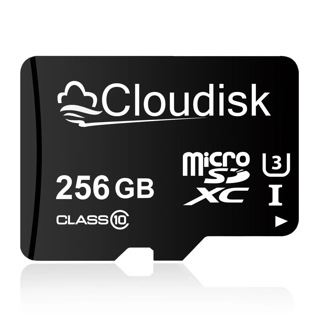 Trendbay Cloudisk 256GB MicroSDXC Memory Card U3 V30 Class 10 A1 TF Card