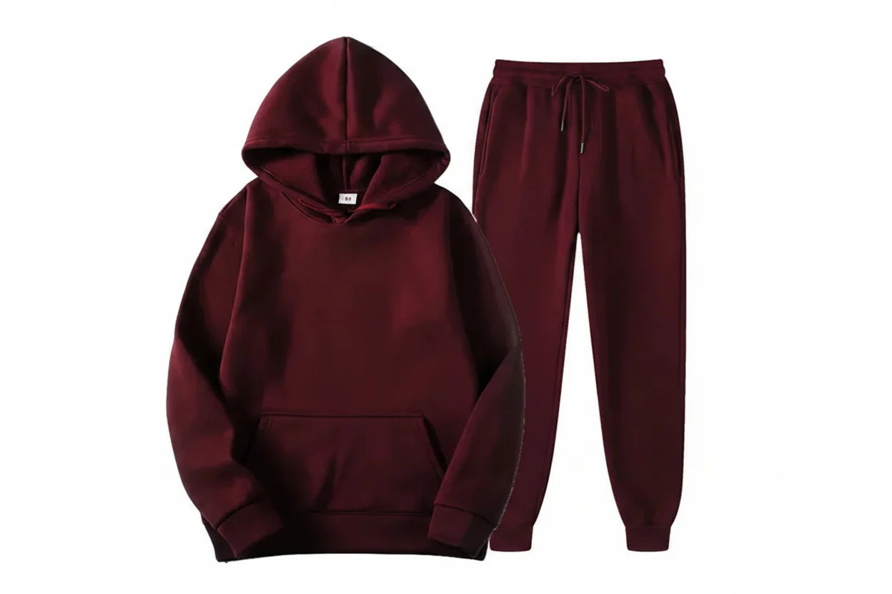 Trendbay Men's Printed Sweatshirt Set