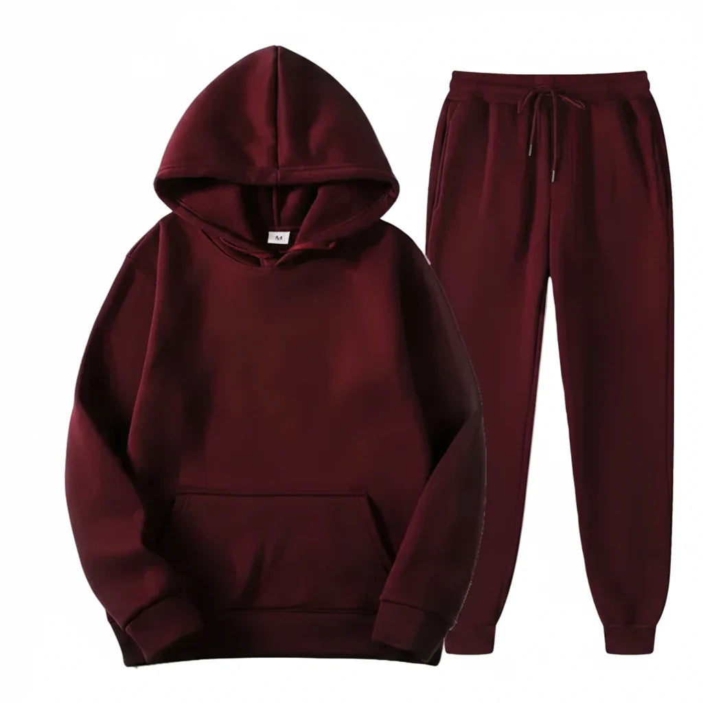Trendbay Men's Printed Sweatshirt Set