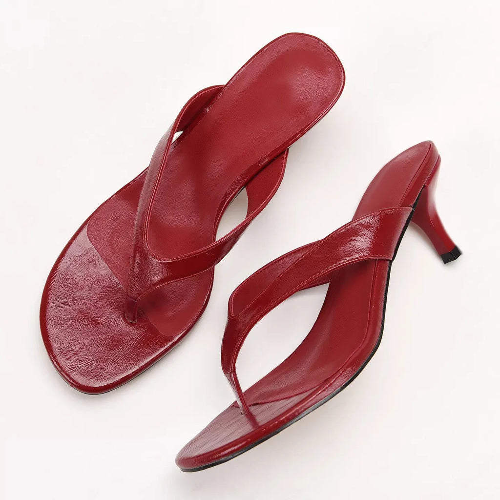 Trendbay Women's Toe Loop High Heel Sandals