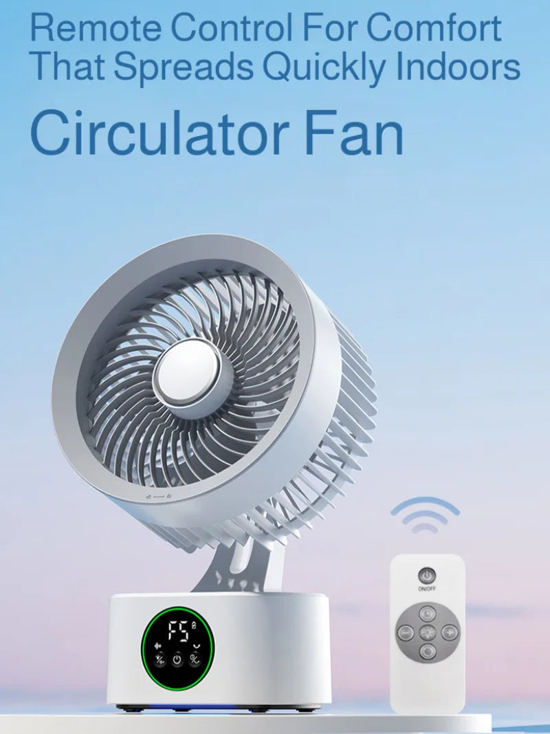 Trendbay Portable Wall-Hanging Rechargeable Fan