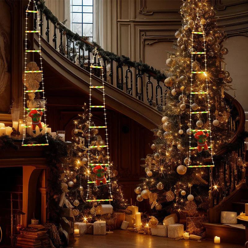 Trendbay LED Santa Claus Climbing Ladder Decoration