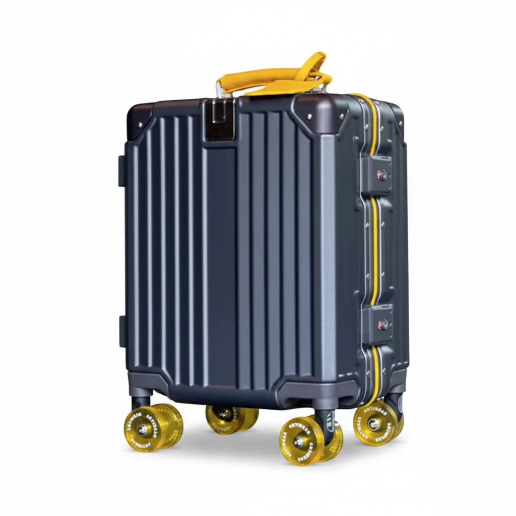 Trendbay 14-Inch Lightweight Carry-On Rolling Suitcase with TSA Lock & Aluminum Frame