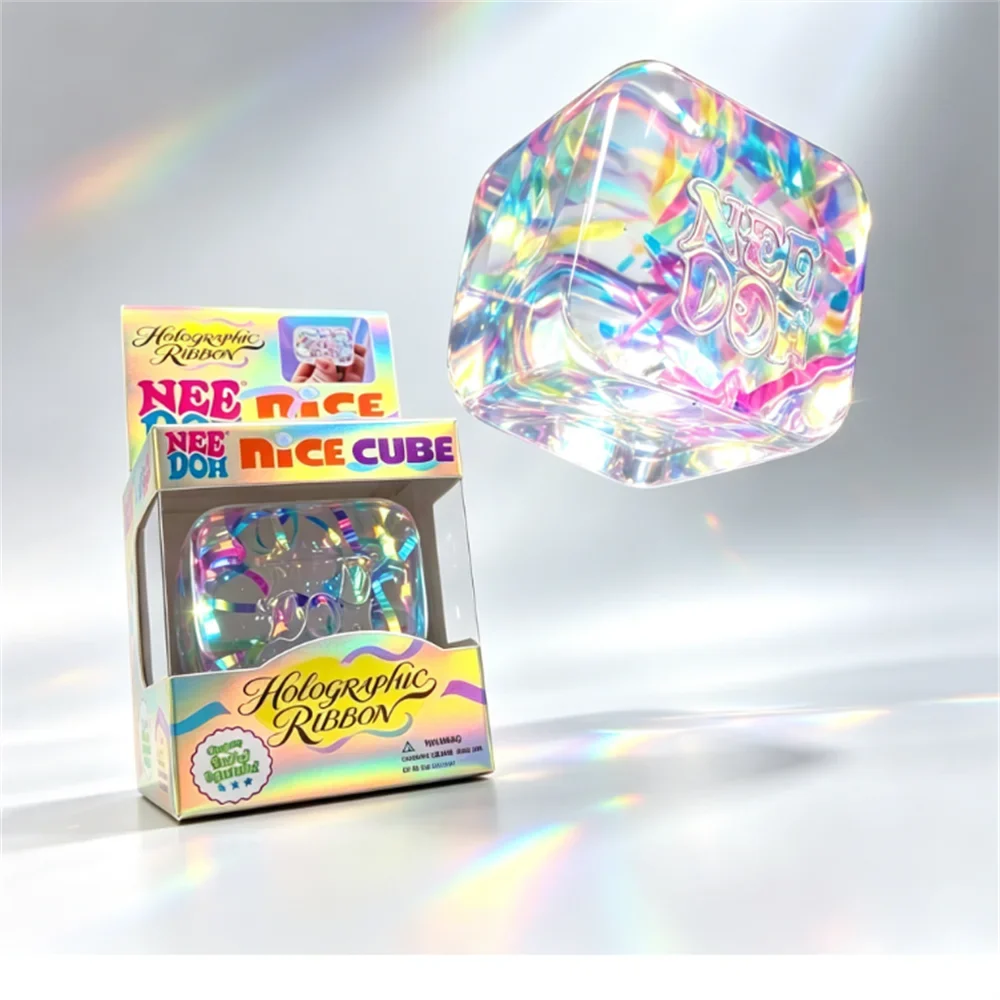 Trendbay Holographic Ribbon Squeeze Sensory Fidget Toy