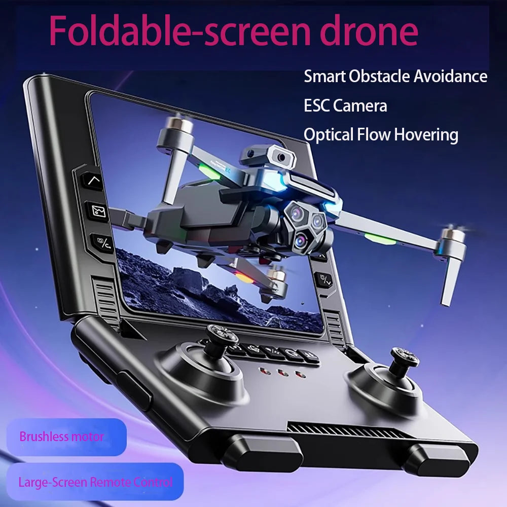 Trendbay HD Folding RC Drone with Screen Remote