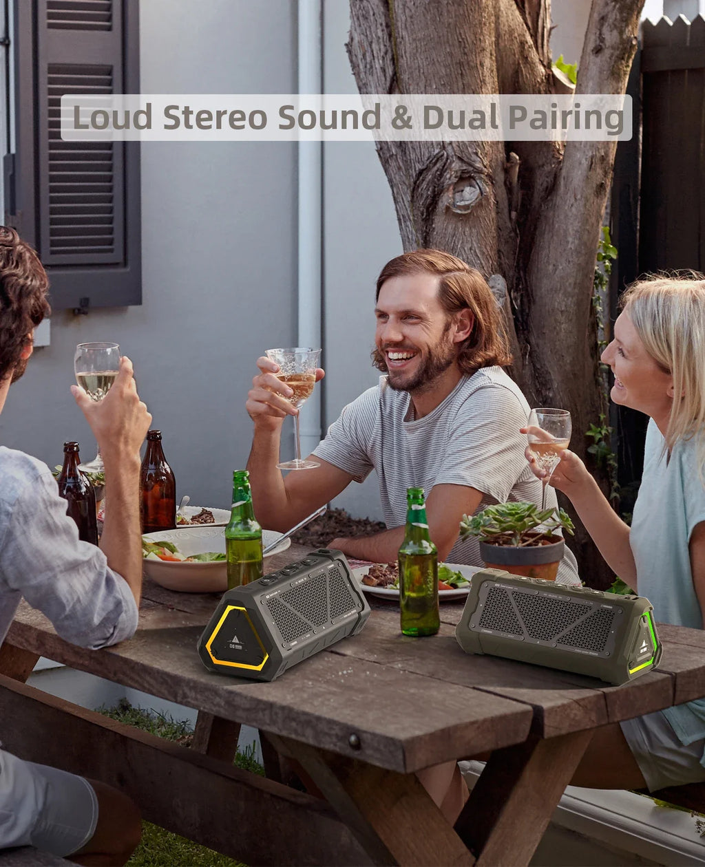 Trendbay 40W Bluetooth Speaker Waterproof RGB Stereo Sound