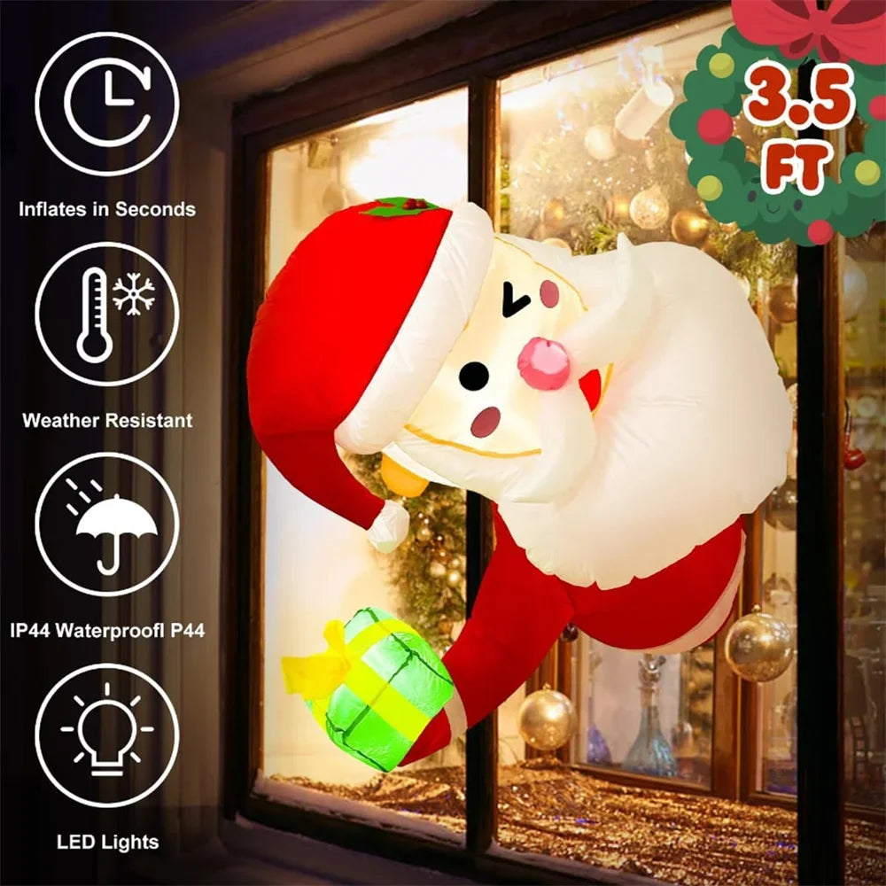 Trendbay Inflatable Christmas Window Decoration with LED Lights