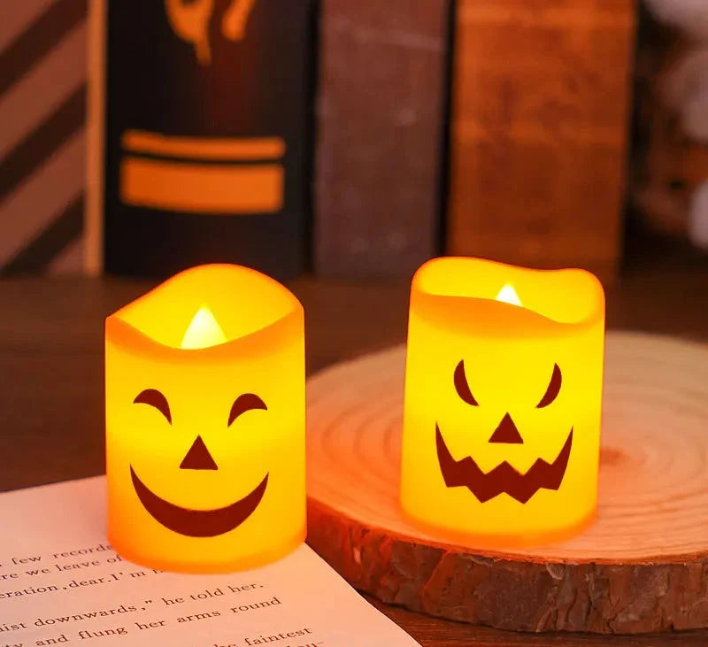 Trendbay 6-Piece Halloween LED Candle Lights – Battery-Powered
