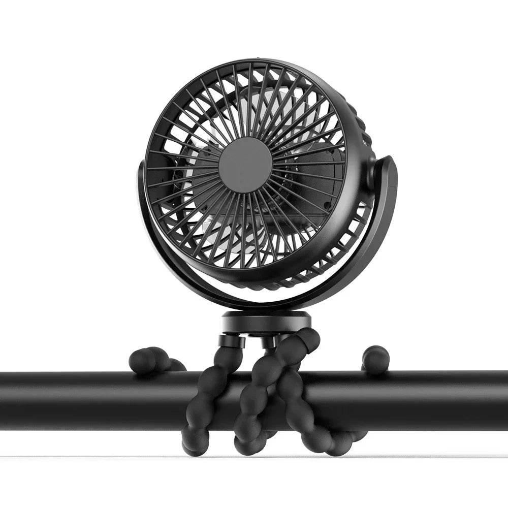 Trendbay Mini Portable Stroller Fan with Flexible Tripod