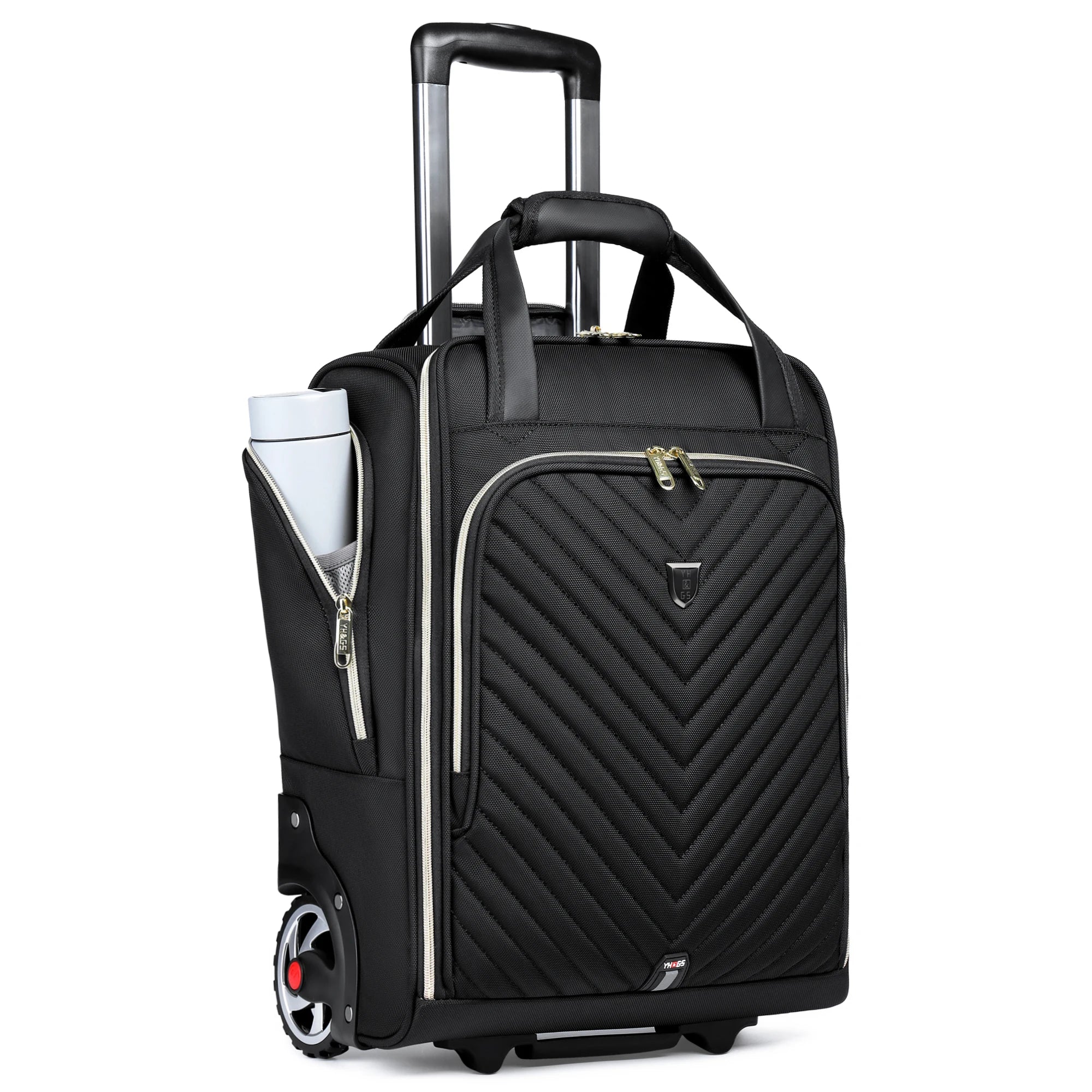 Trendbay 18-Inch Rolling Laptop Trolley Bag – Softside Carry-On Business Travel Briefcase
