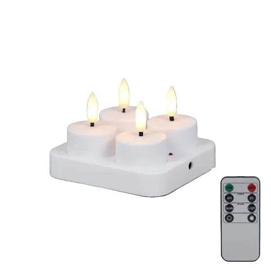 Trendbay 4Pcs LED Flameless Candle Lights – Battery-Operated