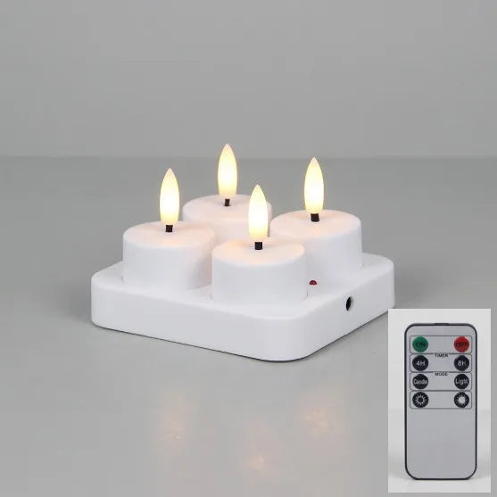 Trendbay 4Pcs LED Flameless Candle Lights – Battery-Operated