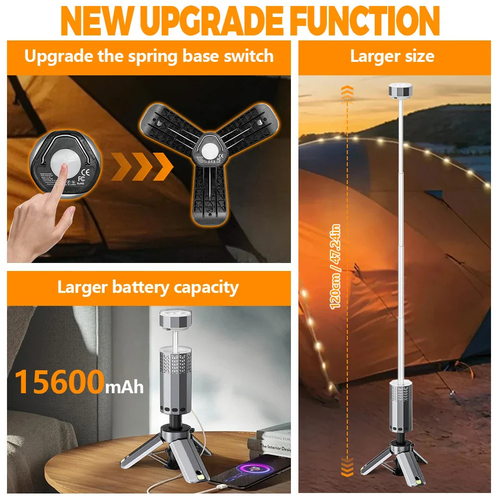 Trendbay 15600mAh Telescopic Camping Lantern