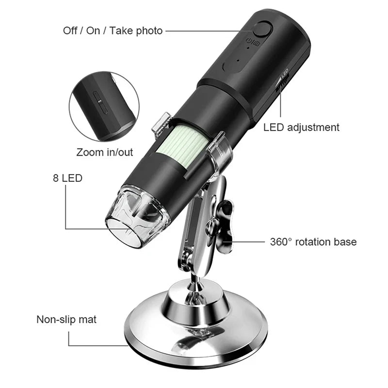 Trendbay Wireless 1000X Scalp & Skin Analyzer Microscope