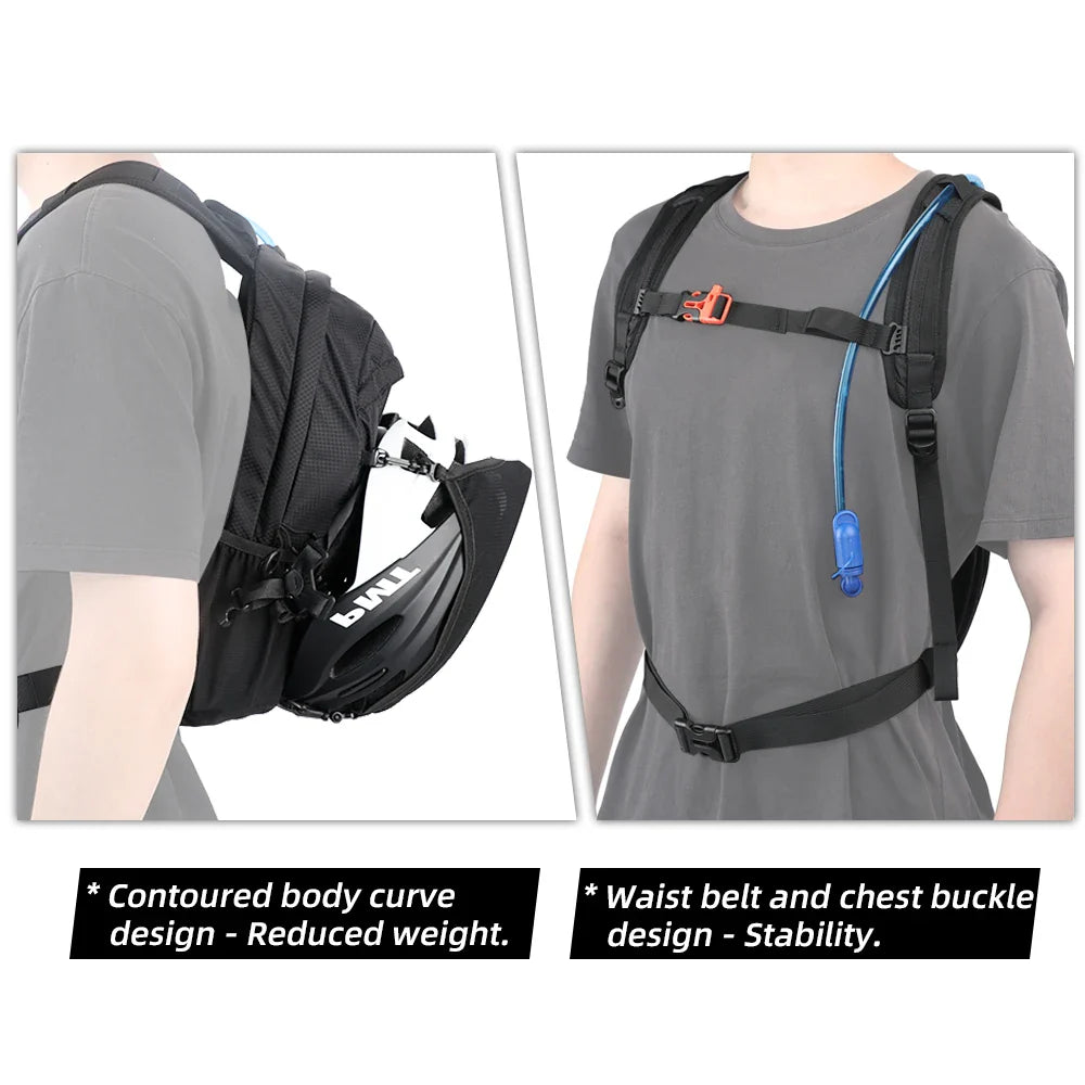 Trendbay 12L Motorcycle Hydration Backpack with 2L Water Bladder