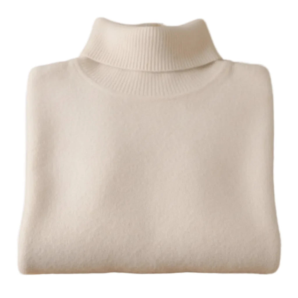 Trendbay Merino Wool Turtleneck Sweater for Women
