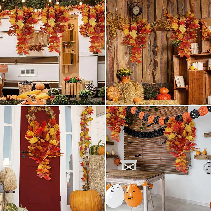 Trendbay 2-Piece 75CM Artificial Maple Leaf Garland