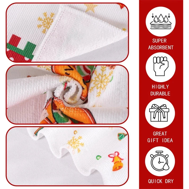 Trendbay 2-Piece Christmas Gingerbread Man Kitchen Towel Set