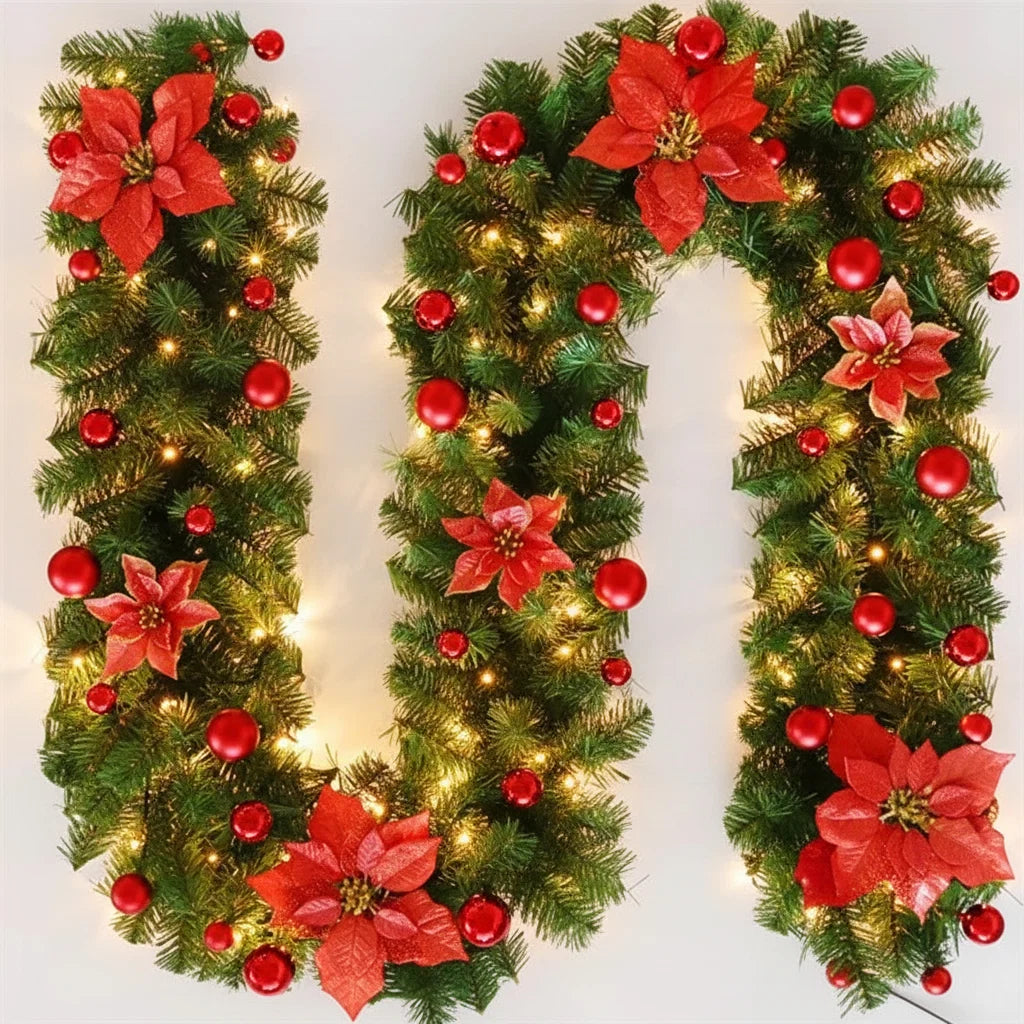 Trendbay 270cm Christmas LED Rattan Garland