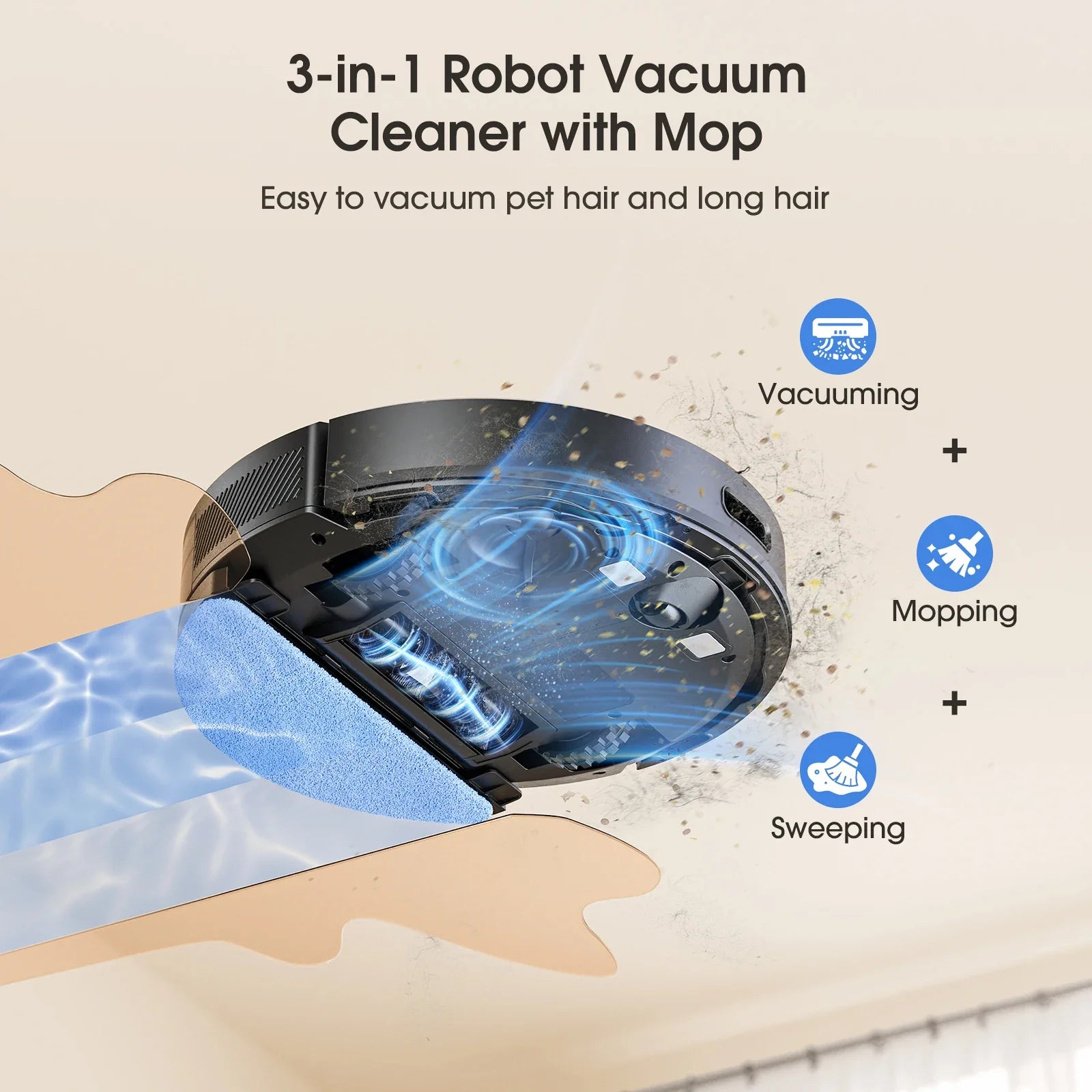 Trendbay L20Max Self-Emptying Robot Vacuum – 6000Pa LiDAR 3-in-1 Sweep & Mop