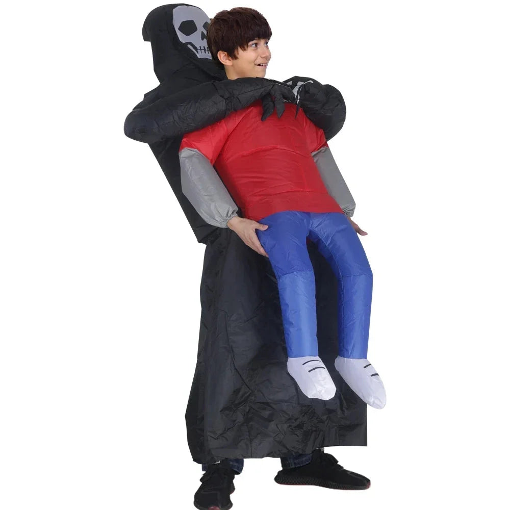Trendbay Kids Inflatable Grim Reaper Carrying Person Costume