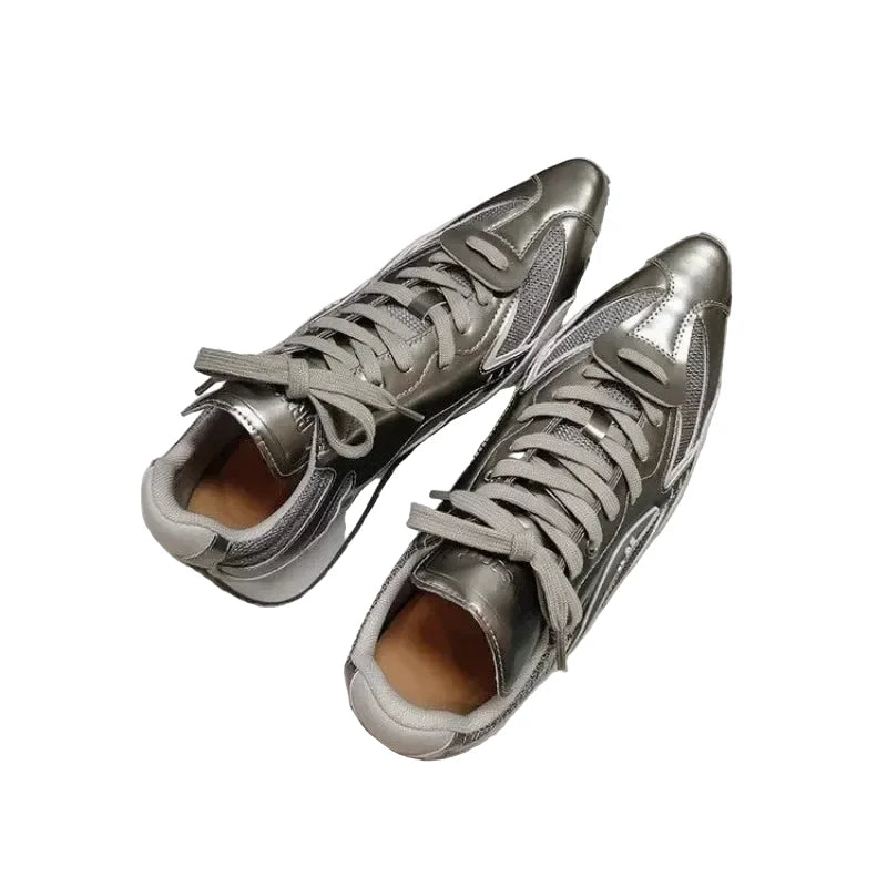 Trendbay Women's Pointed-Toe Mesh Sneakers