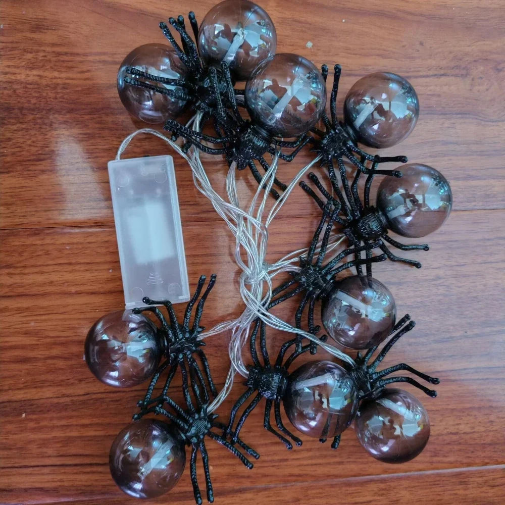 Trendbay 10LED Spider String Warm Lights Halloween Decor