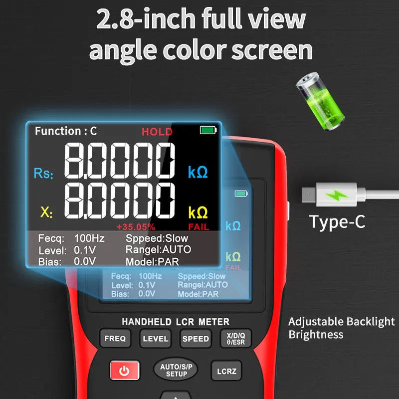 Trendbay High Precision Digital Bridge LCR Tester 99999 Counts