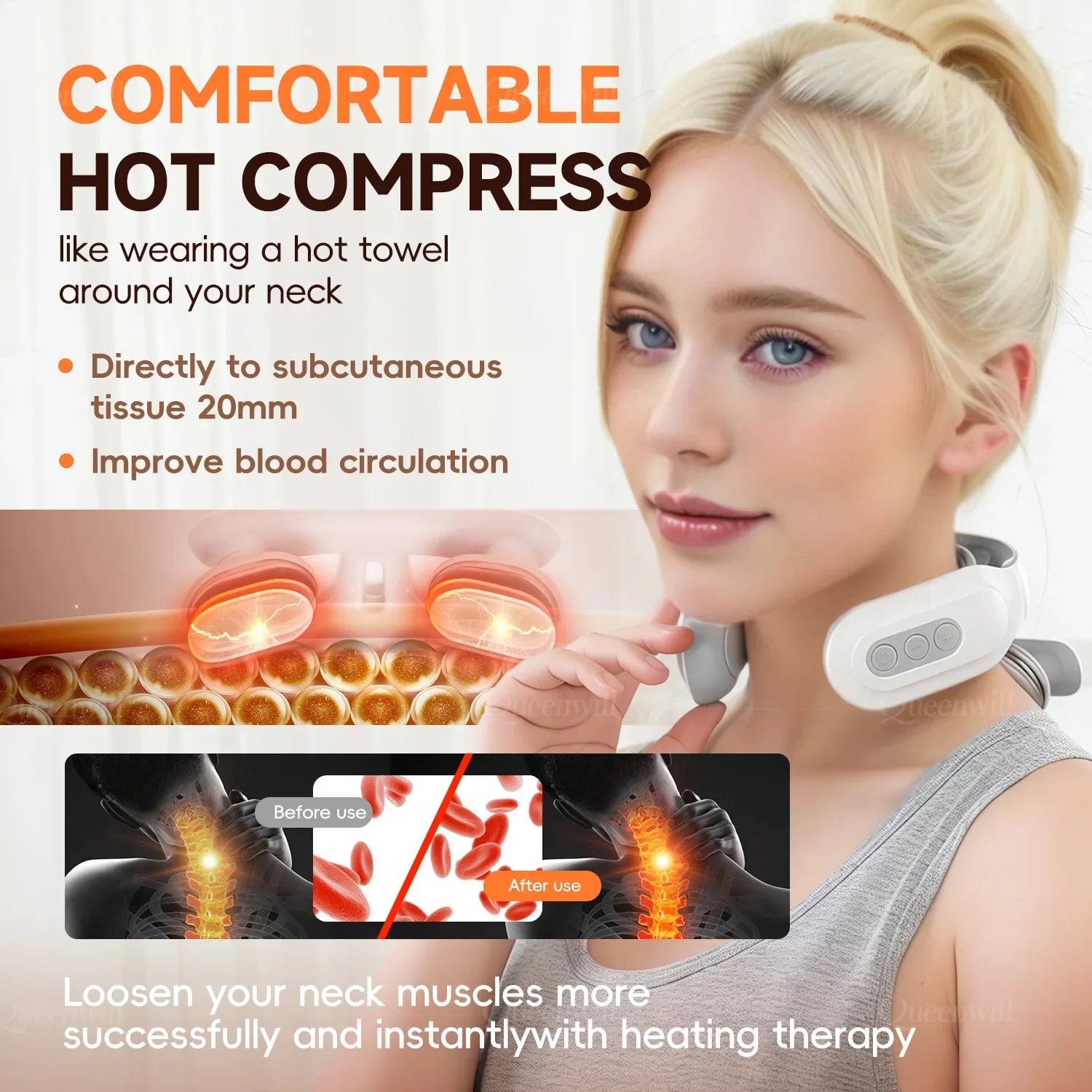Trendbay Smart Neck & Shoulder Massager with 6 Modes & 16 Levels