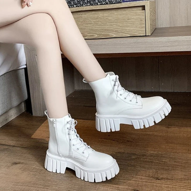 Trendbay Women's Leather Walking Boots