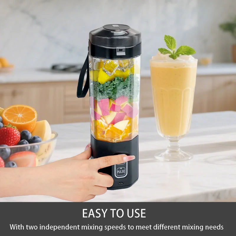Trendbay Portable USB Juicer Blender 700ML 6-Blade Smoothie Maker