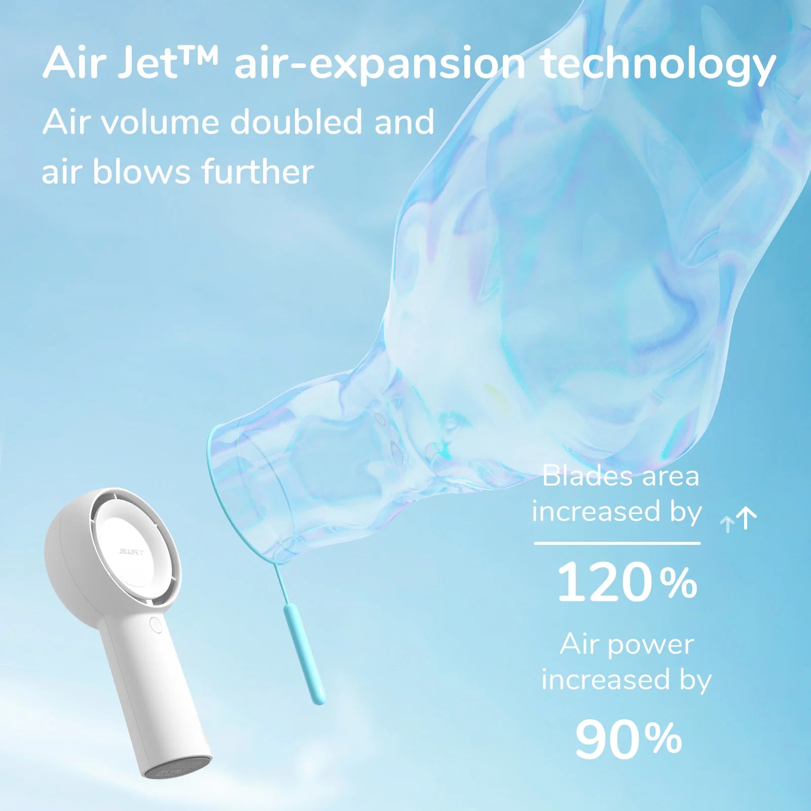 Trendbay Mini Turbo Fan – High-Speed Handheld USB Rechargeable Fan